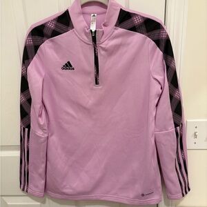Adidas Pink and Black Sweatshirt